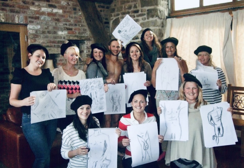 hen party life drawing