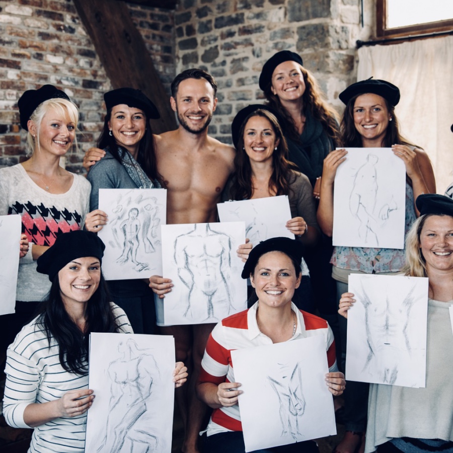Artful hen life drawing chester