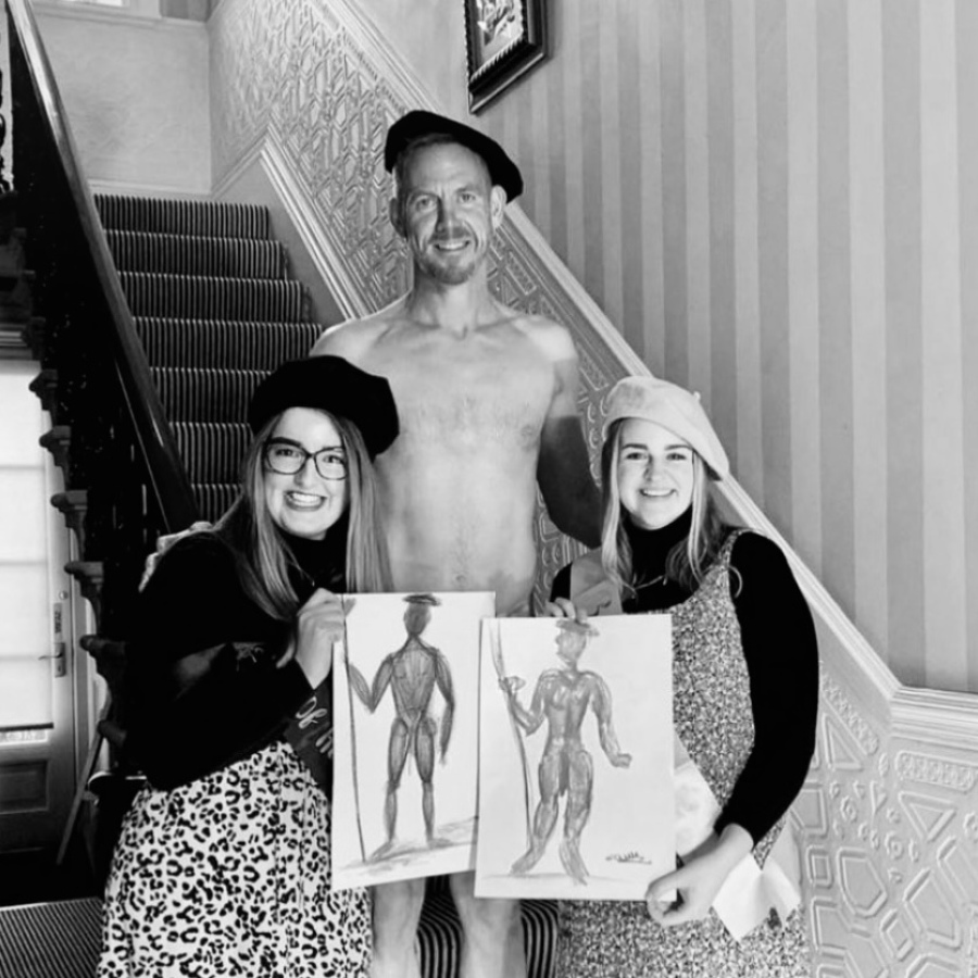 classy life drawing for hen parties