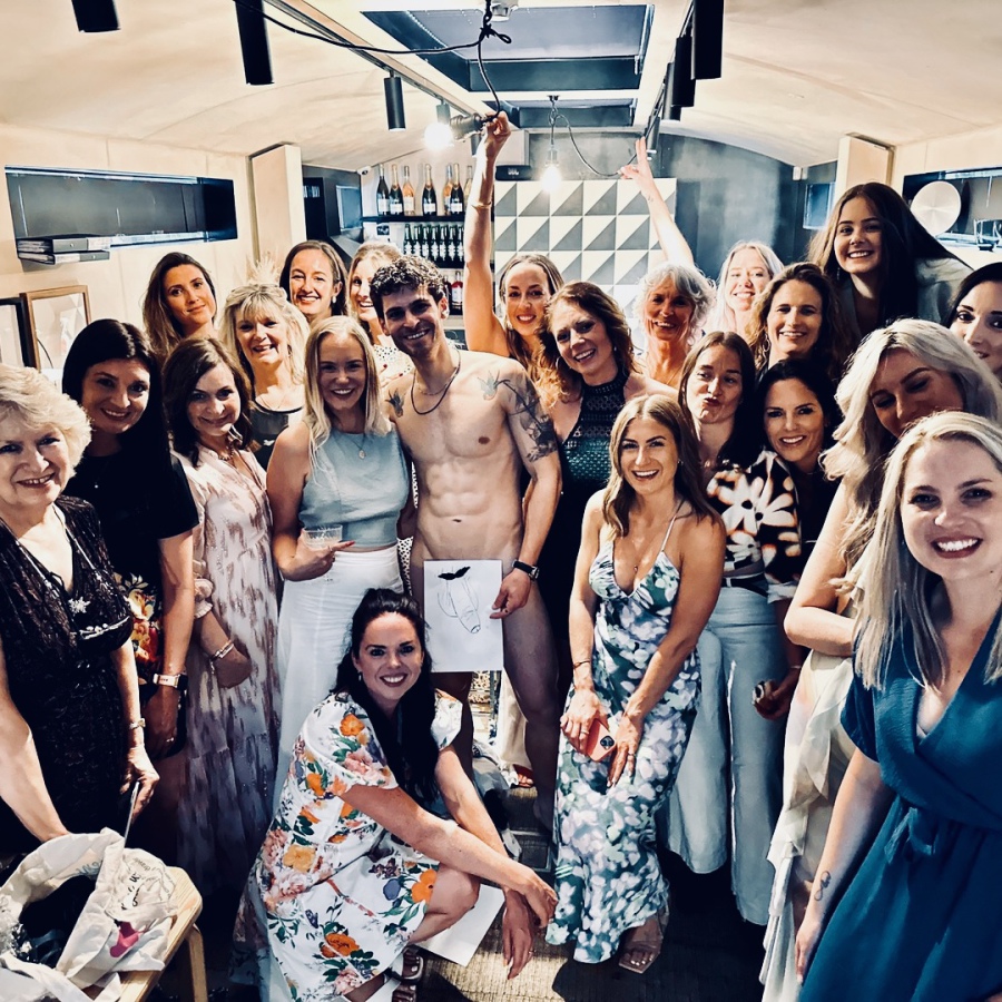 life model for hen parties in Leeds