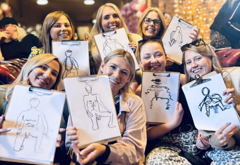 hen do life drawing parties