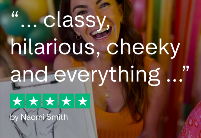 hen life drawing UK - Artful Hen Parties©