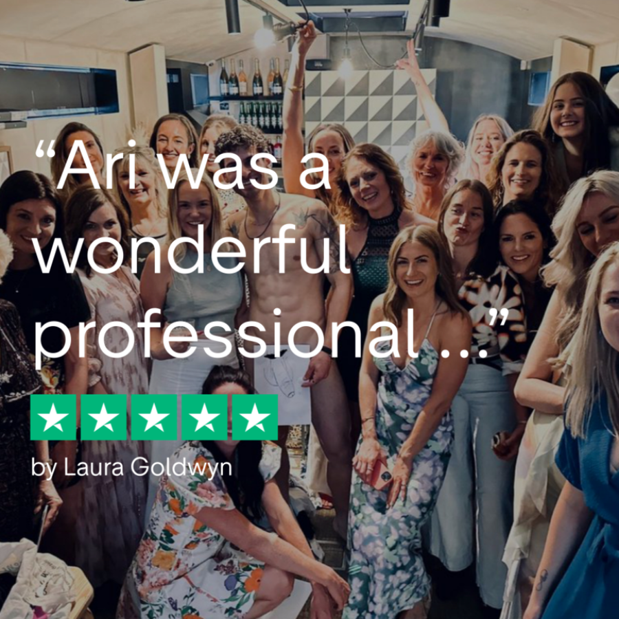 life model in london for artful hen parties