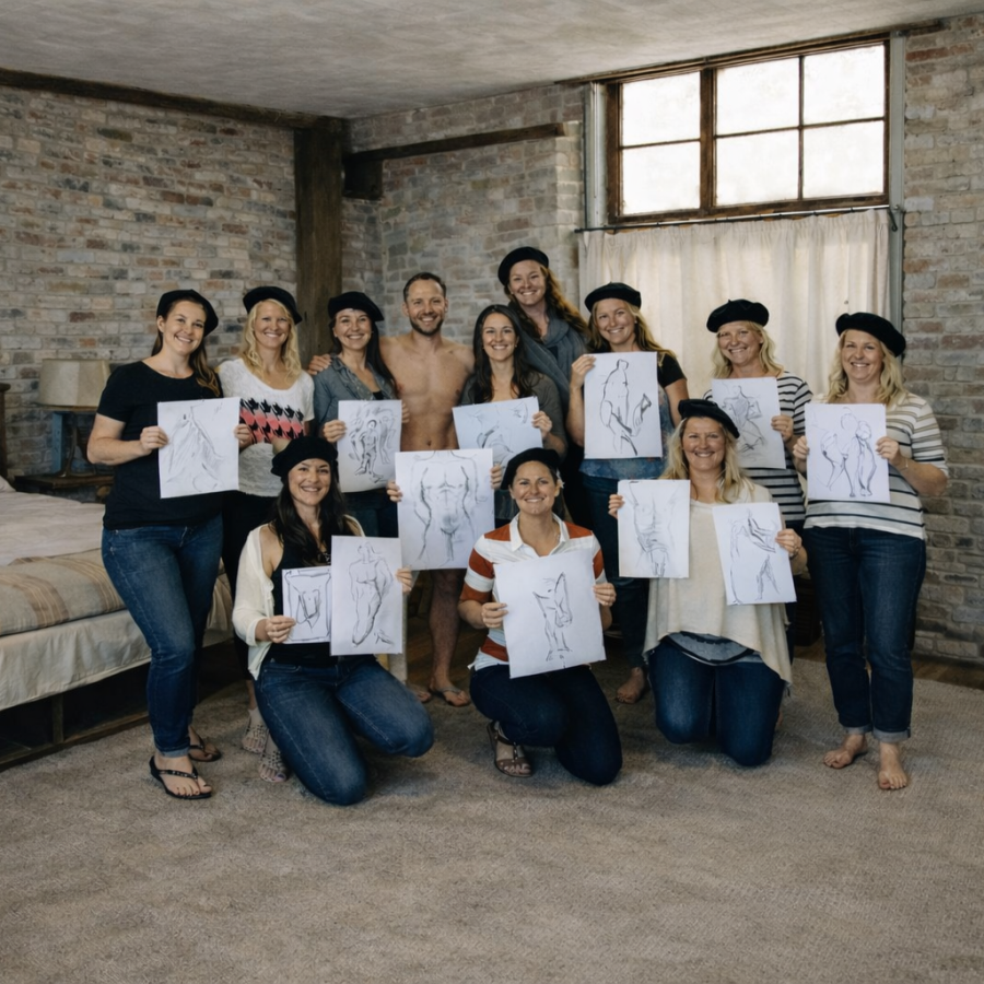 max the hen party life model