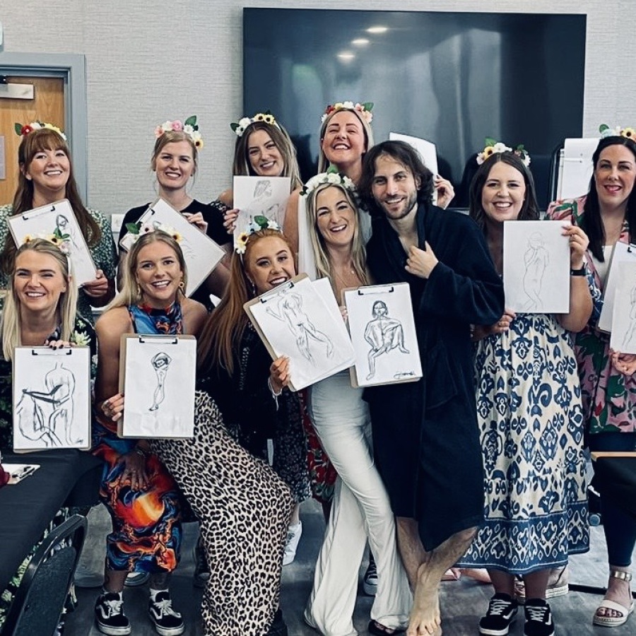 Graham the hen party life model