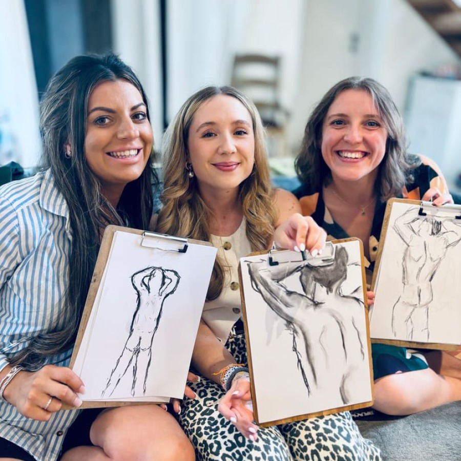 hen party life drawing