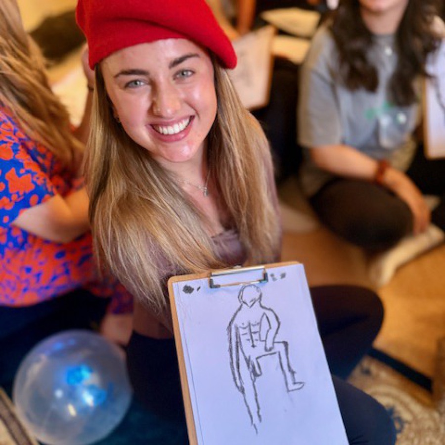 hen life drawing class