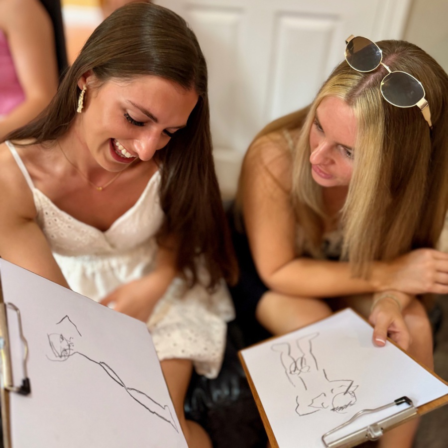 hen life drawing party