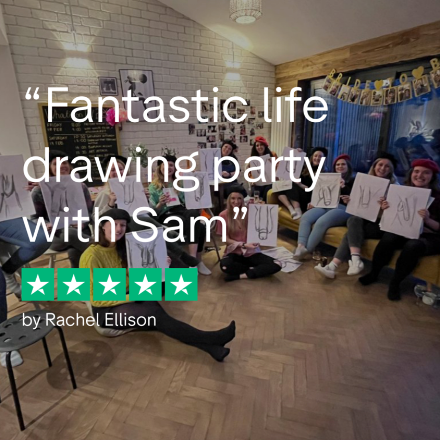 hen life drawing party