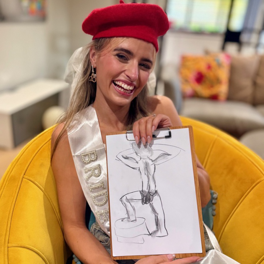 hen life drawing party