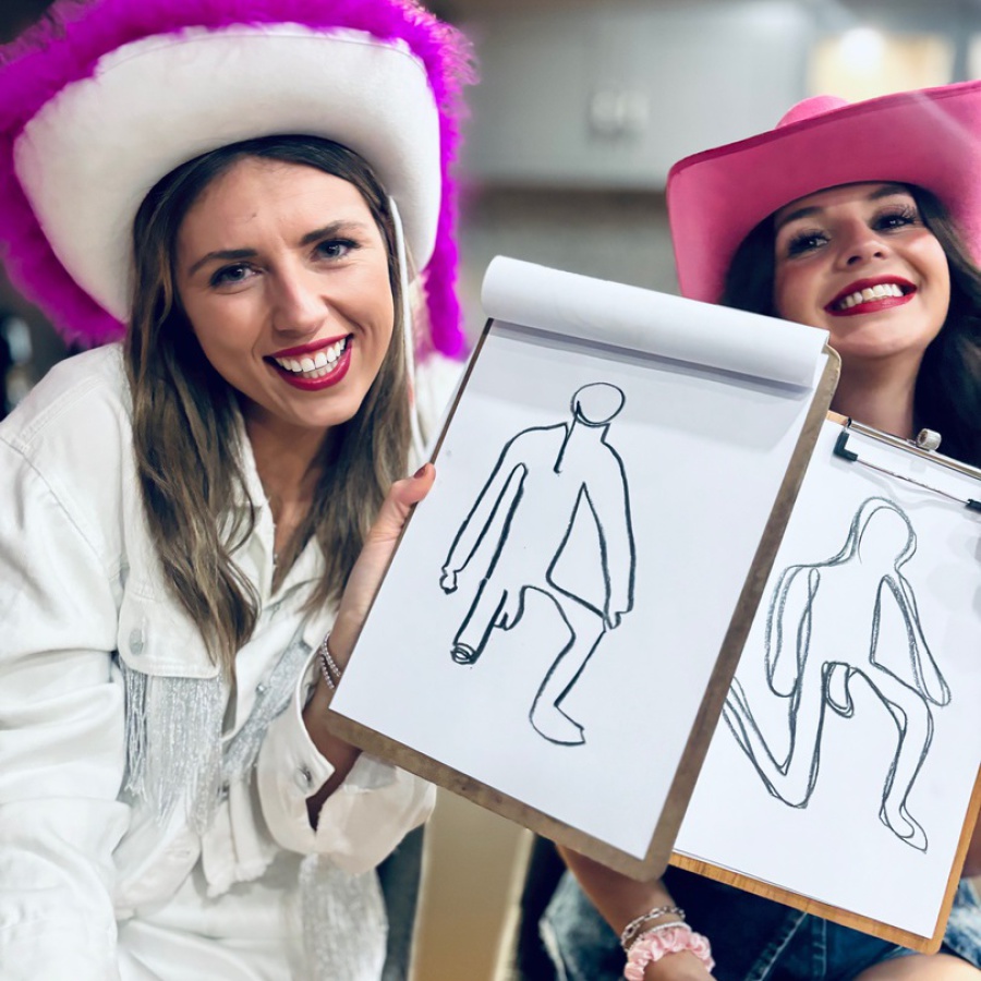 hen do life drawing