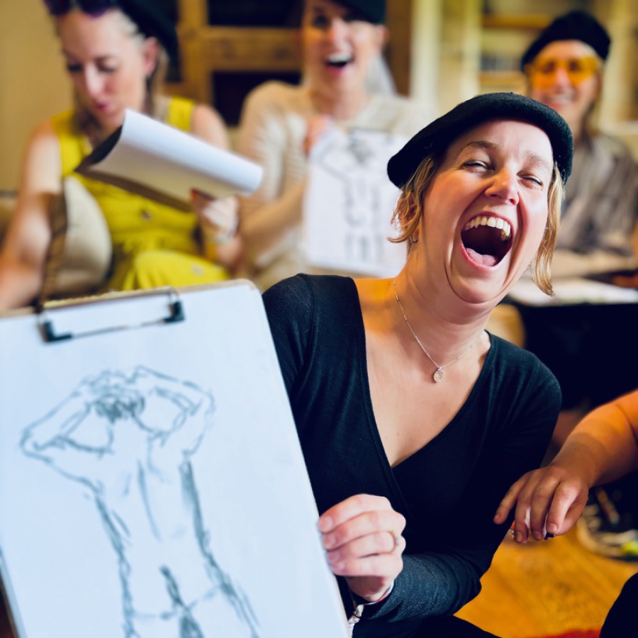 life drawing classes hen party