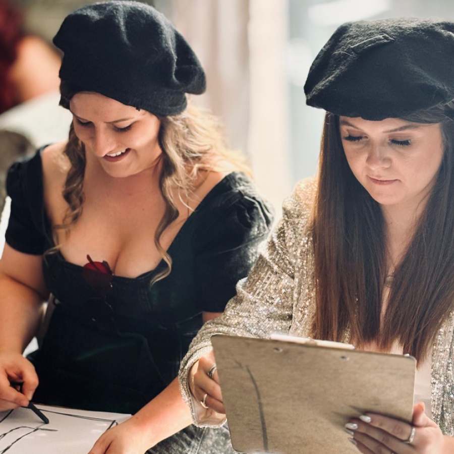 hens party life drawing