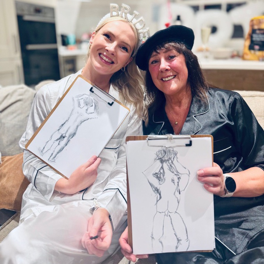 life drawing hens party