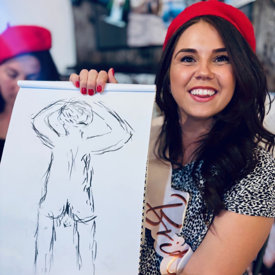 life drawing hen do